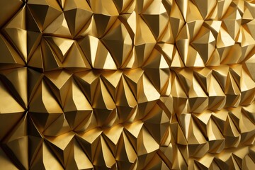 abstract golden geometric pattern backdrop for presentation