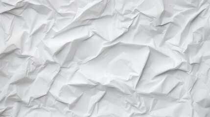 Obraz premium Reused wrinkled white paper texture or paper backdrop offering room for text or pictures