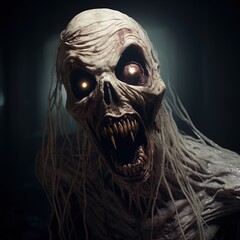 A horrific monster. Great for stories on demons, ghouls, zombies, apparitions, curses and other horror themes. 