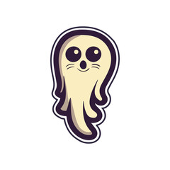 Fototapeta premium Halloween cartoon stickers bold lines spooky funny ai generative