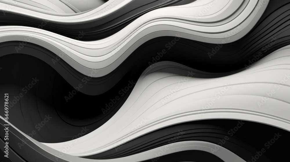Aufkleber a monochrome abstract artwork with dynamic patterns