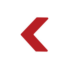 arrow icon on white background vector symbol	