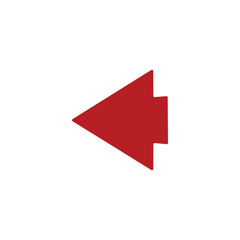 arrow icon on white background vector symbol	