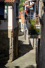 Fototapeta na wymiar street of the medieval area of the town of Ribadavia. Ourense, Galicia. Spain.