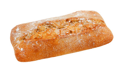 Ciabatta, italian bread / transparent background	