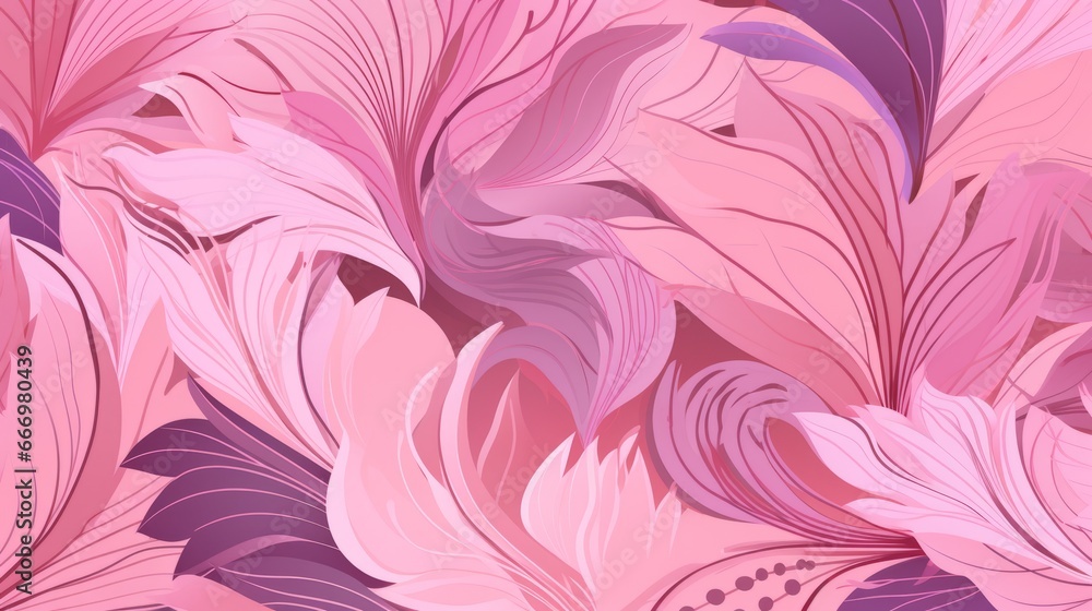 Poster a digital pattern pink background with repeating motifs