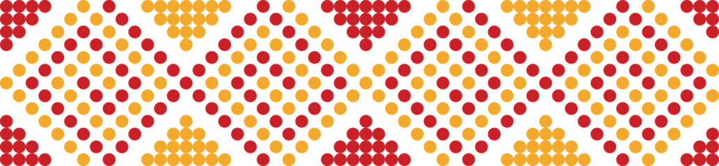 Philippine Indigenous seamless geometric pattern Mansaka weaving inspired