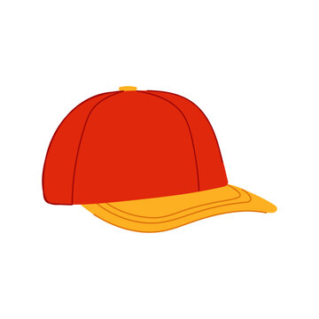 side baseball cap cartoon. sport front, object visor, fashion clothing side baseball cap sign. isolated symbol vector illustration