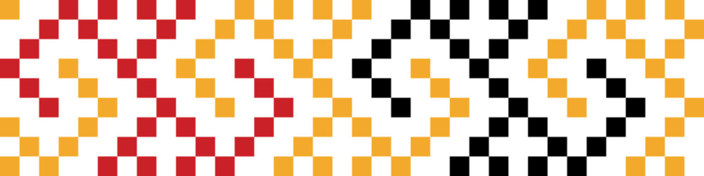 Philippine Indigenous seamless geometric pattern Bagobo weaving inspired