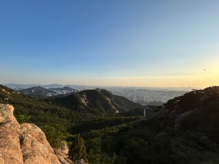 view of the mountains