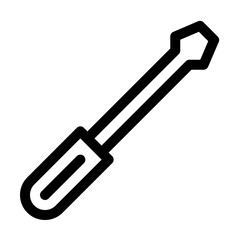 screwdriver line icon