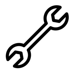 wrench line icon