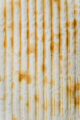 Close up of texture of tasty grilled lavash or Pita bread tortilla