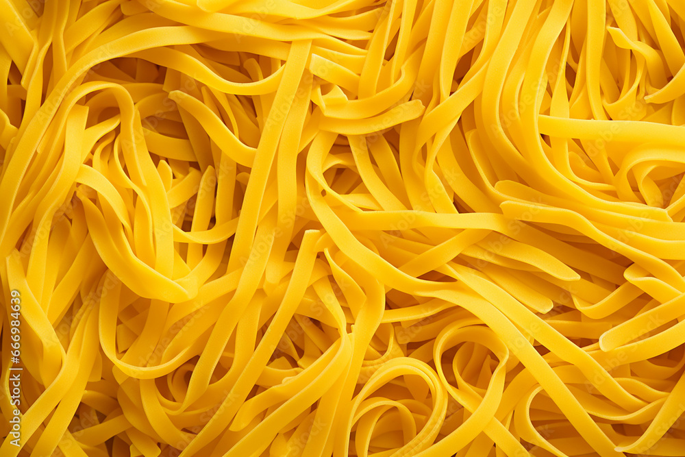 Canvas Prints a yellow pasta background