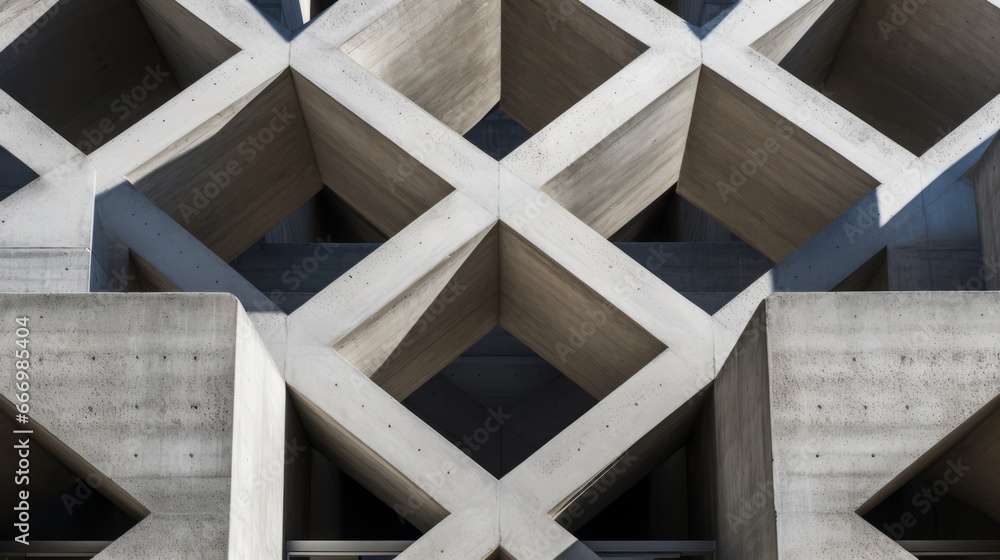 Poster A close-up of brutalist concrete creating visual intrigue