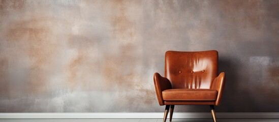 Wall background modern design chair with texture