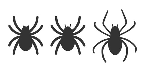 Spider icon. Arachnid set vector ilustration.