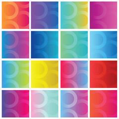 set of colorful abstract backgrounds