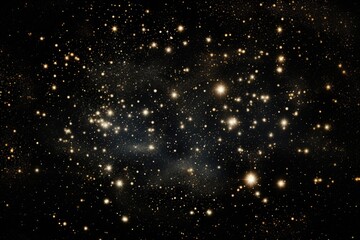 Glittering stars forming constellations in the night sky.