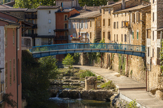 the thermal village of Rennes-les-Bains in the Corbi&egrave;res