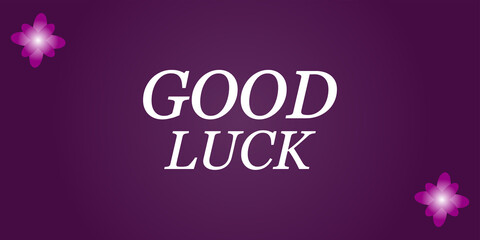 Good Luck with amazing text illustration design