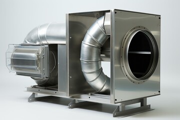 Equipment for promoting airflow in industrial ducts. Generative AI