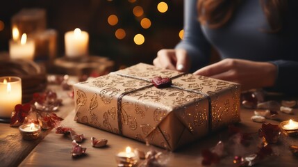 person holding a gift box