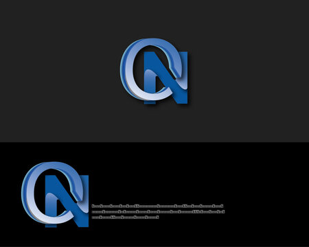 CN Logo. CN Letter Logo Design