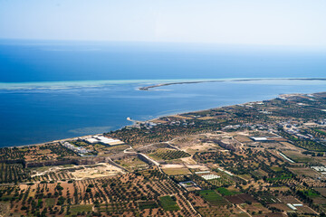 
Aerial view of the Tunisian coast - Monastir governorate - Tunisia
