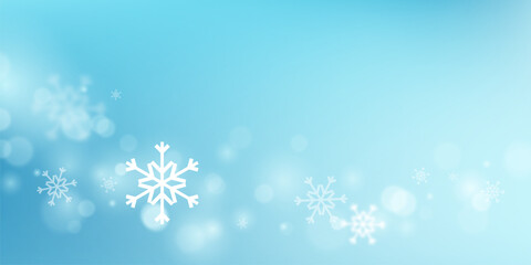 Naklejka na ściany i meble Winter background decorated with beautiful snow vector illustration.