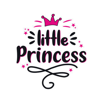 Little Princess. Kids Cute Lettering T-shirt Design. baby's Lovely clothes