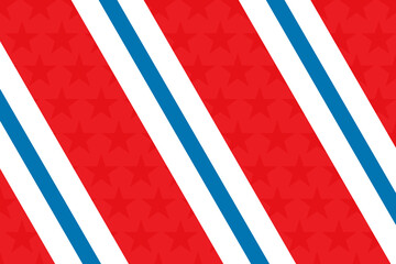 Naklejka premium Digital png illustration of flag with red, white and blue stripes on transparent background