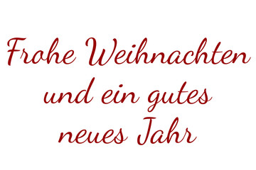 Digital png illustration of german christmas greetings text on transparent background