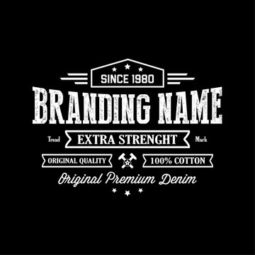 Premium-quality vintage logo, t-shirt and badge design