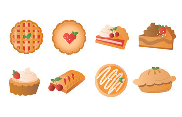 Pie Pumpkin Strawberry Cherry Collection