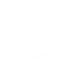 Digital png illustration of white and transparent circles on transparent background