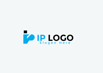 business logo design | IP logo | p logo