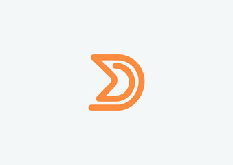 abstract logo design | Letter D logo | d logo