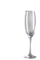 Digital png illustration of glass for champagne on transparent background