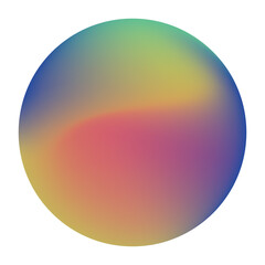 Digital png illustration of colourful circle with copy space on transparent background