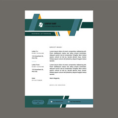 Professional corporate business letterhead design vector template. 