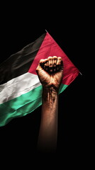 Palestinian hand of resistance - AI Generated