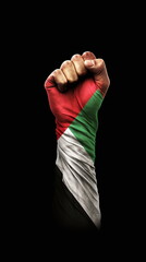 Palestinian hand of resistance - AI Generated