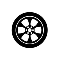 Obraz premium tire icon vector with trendy design