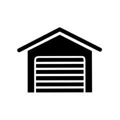 garage icon vector on white background