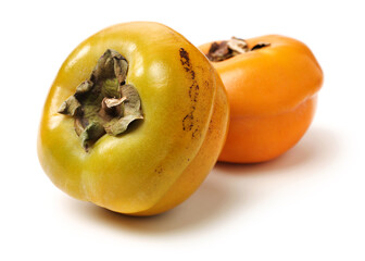 persimmon on a white background