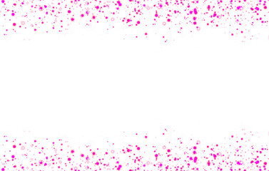 pink stary sparkles shiny dots powder frame border shape element