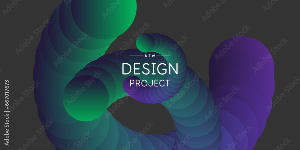 Poster a template to use in your design. a composition of geometric shapes. graphic elements for design and