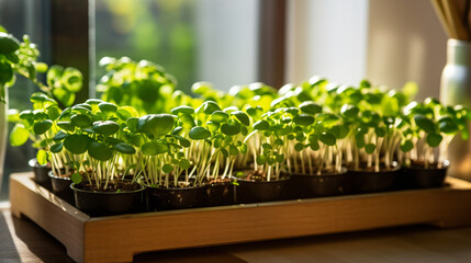 Small young plants