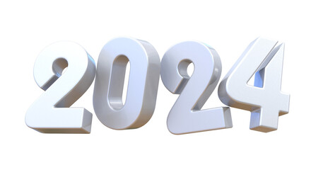 2024 New Year 3d render